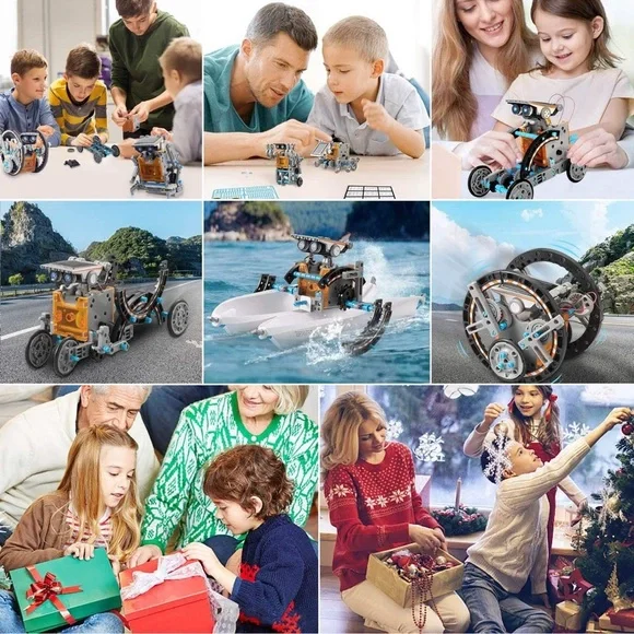 STEM Toys Solar Robot 12-in-1 Educational science toy powered by solar - Picture 5 of 7